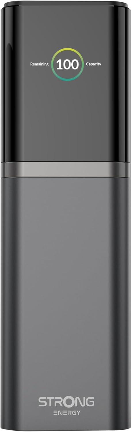 STRONG ENERGY S-19 Tragbare Powerbank mit 12000mAh Kapazität, 176W Schnelllade Funktion -Externer Akku mit 140W USB-C PD 3.1 + UFCS, TFT-Display