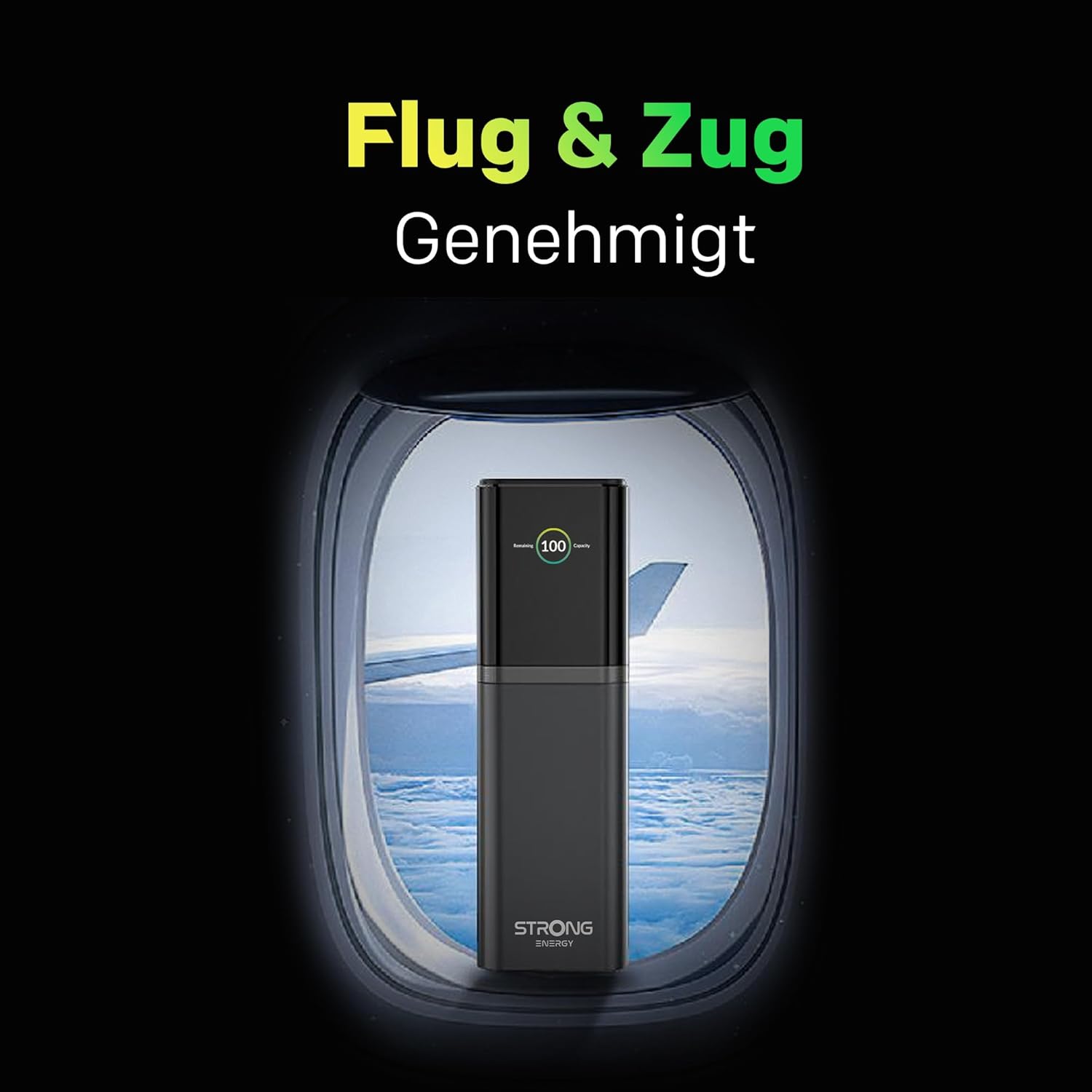 STRONG ENERGY S-19 Tragbare Powerbank mit 12000mAh Kapazität, 176W Schnelllade Funktion -Externer Akku mit 140W USB-C PD 3.1 + UFCS, TFT-Display