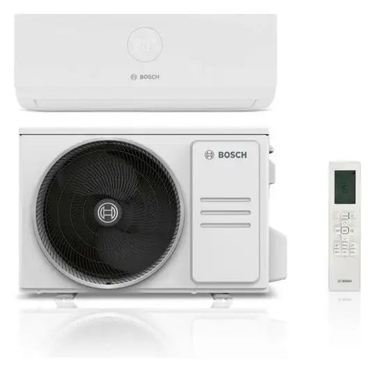 Bosch Single Split Klimaanlage Komplett-Set CL3000i-Set 26 WE Außen- und Inneneinheit, 2,6 kW