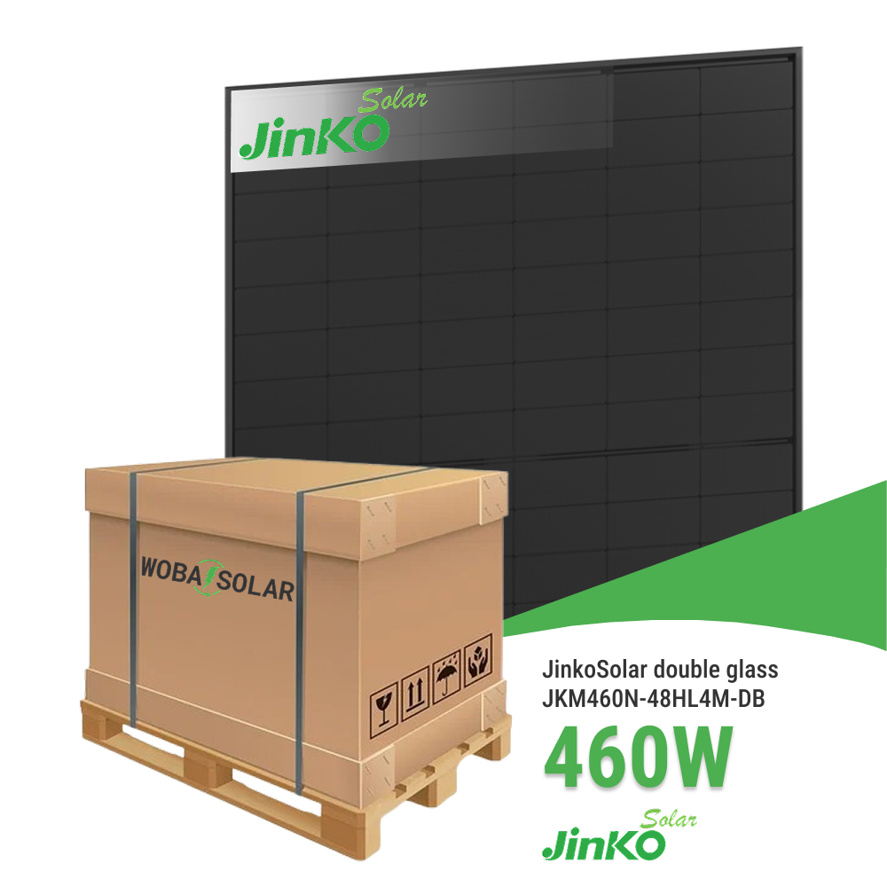 JinkoSolar Doppelglas JKM460N-48HL4M-DB Palettenabnahme (37 Stück)