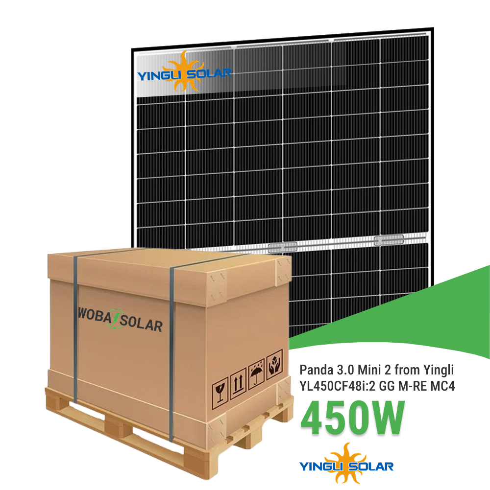 Yingli Panda 3.0 Mini 2 YL450CF48i/2 GG M-RE MC4 bifaziales Glas/Glas Modul